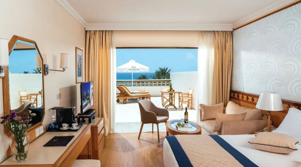 Superior Deluxe Room Sea View Terrace Or Balcony at Constantinou Bros Athena Beach Hotel
