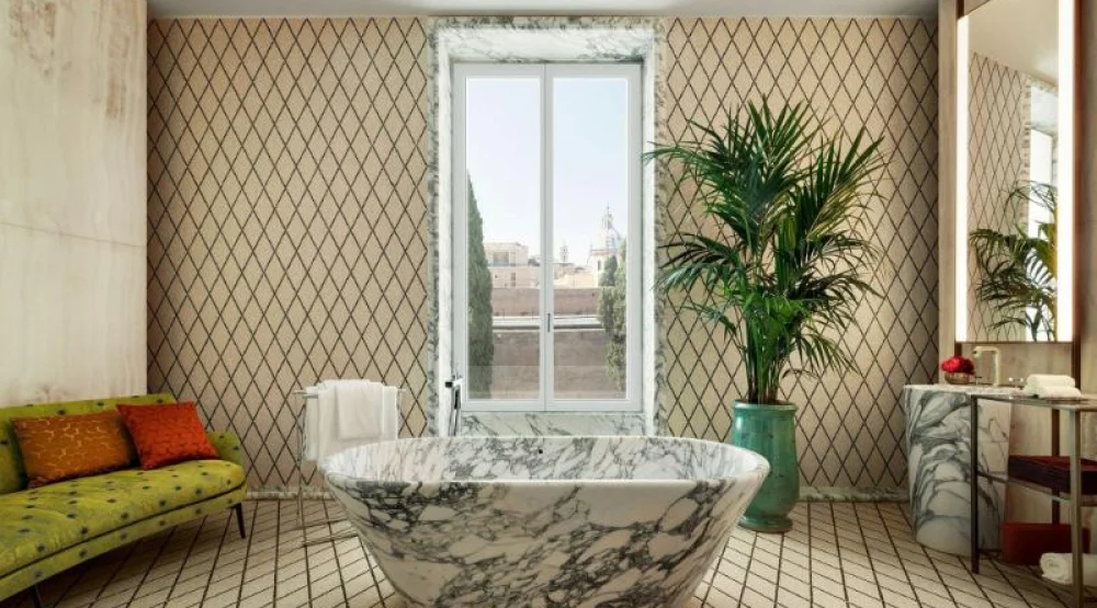 Bulgari Suite, One Bedroom Presidential Suite, One King, City View at Bvlgari Hotel Roma