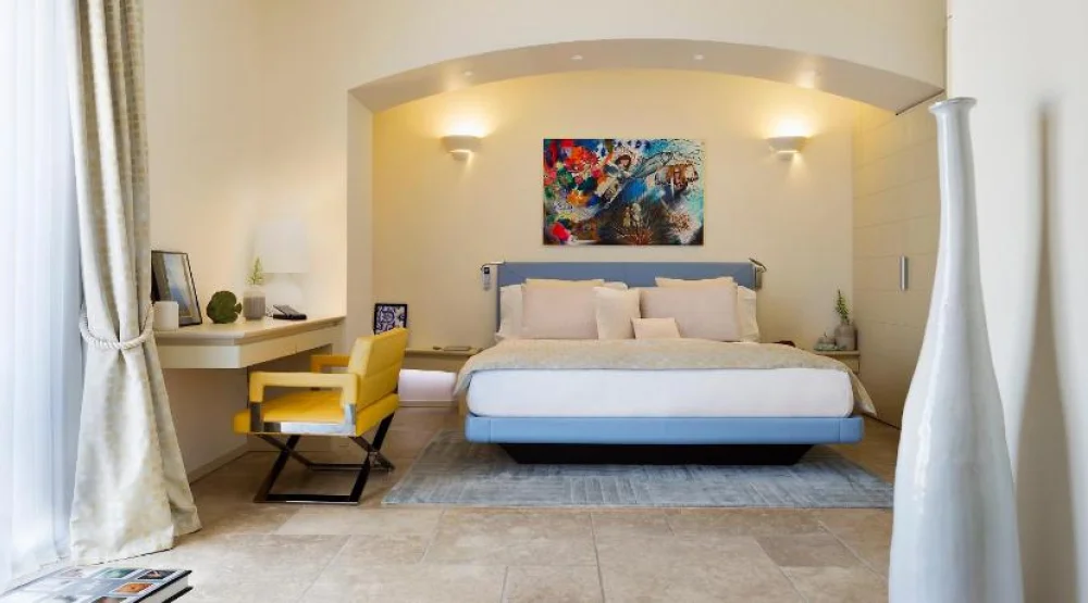 Junior Suite with Balcony and Partial Sea View at Villa Blu Capri Hotel