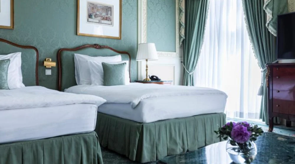 Two Twin Grand Ring Boulevard View at Grand Hotel Wien