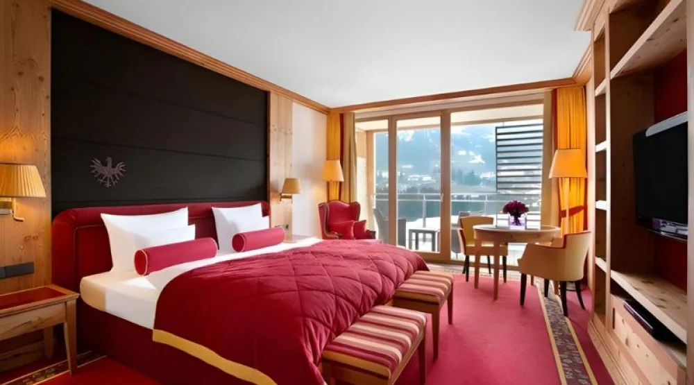 Deluxe Room at Kempinski Hotel Das Tirol