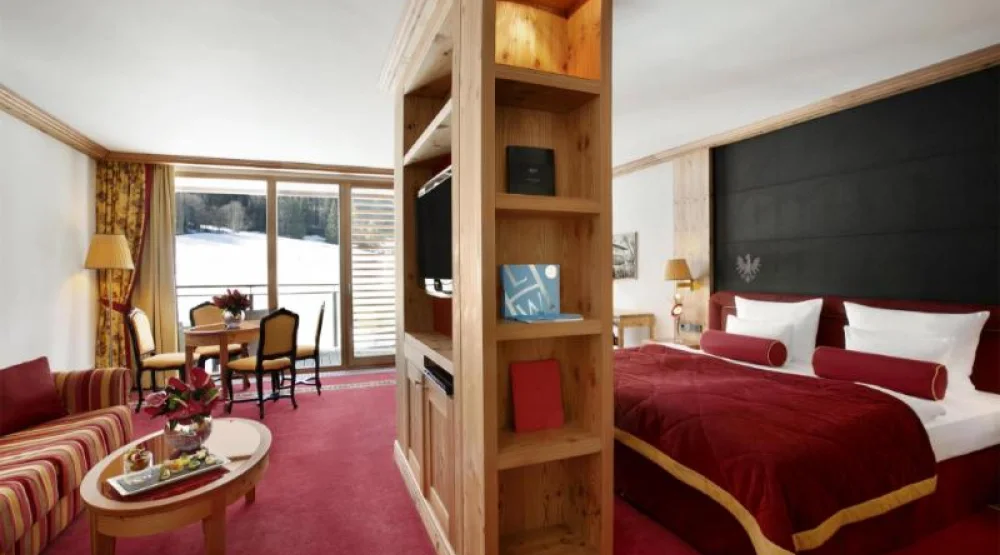 Deluxe Junior Suite at Kempinski Hotel Das Tirol