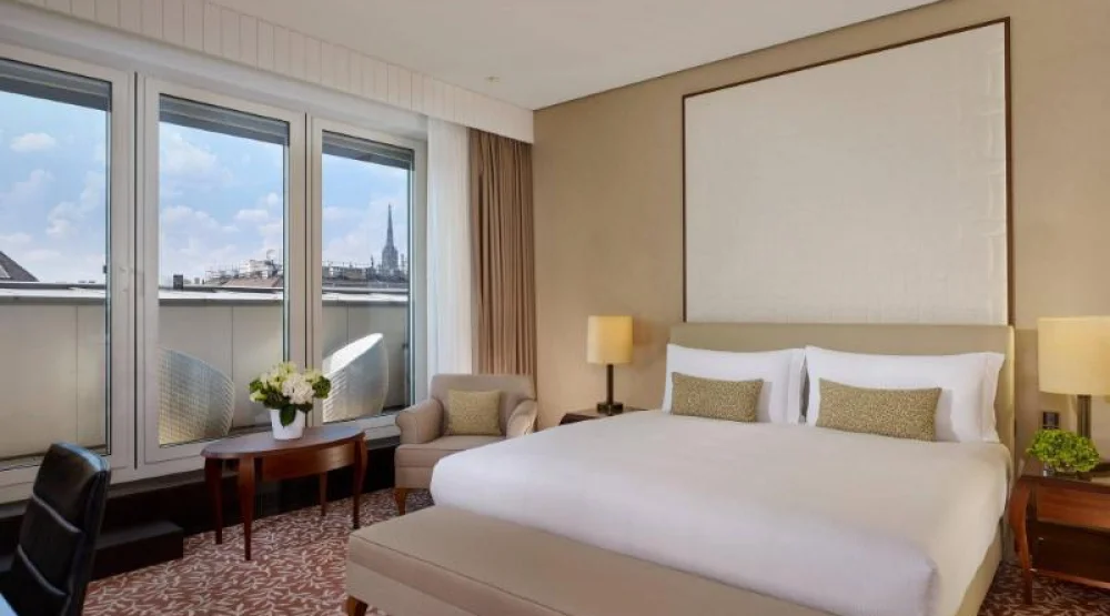 Premium, Guest Room, One King, City View, High Floor, Balcony at The Ritz-Carlton Vienna
