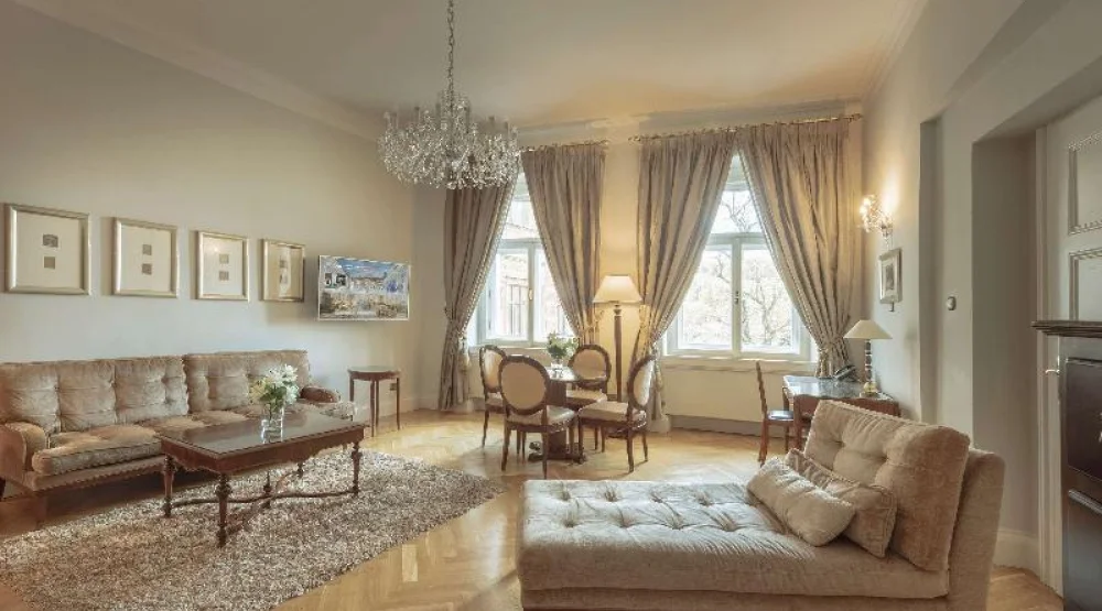 Executive Suite with Castle View - One King Bed, View To River, Charles Bridge & Prague Castle at The Mozart Prague
