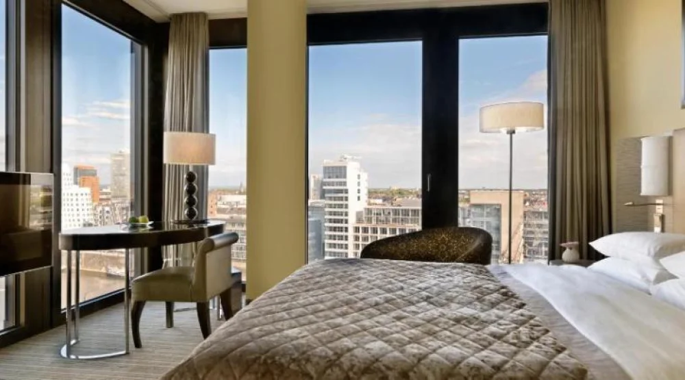 Deluxe King Room with Harbor View at Hyatt Regency Dusseldorf