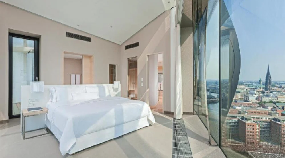 Presidential Suite, One King, Sofa Bed, City View, Water View, Top Floor, Balcony at The Westin Hamburg Elbphilharmonie