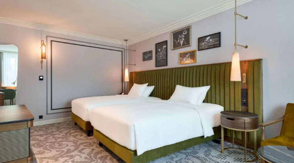 Two Double Beds Courtyard Room at Hotel Saski Krakow Curio Collection by Hilton