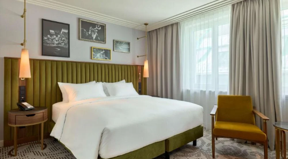 King Deluxe Courtyard Room at Hotel Saski Krakow Curio Collection by Hilton