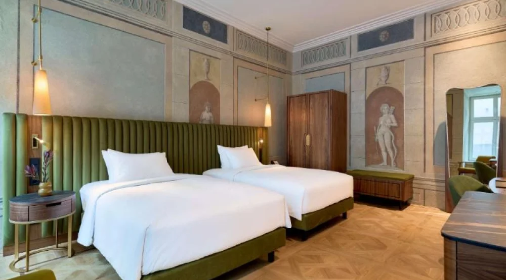 Two Double Beds Saski Room at Hotel Saski Krakow Curio Collection by Hilton
