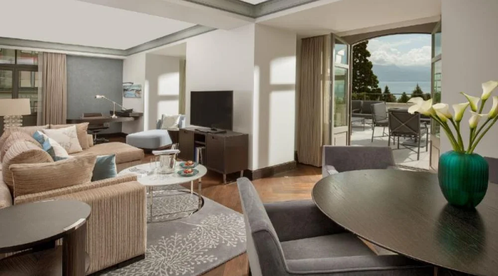 Savoy Suite with Terrace Or Balcony at Hotel Royal Savoy Lausanne