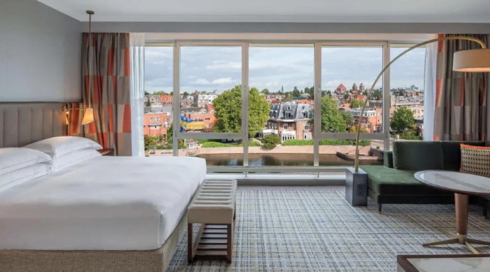 King Junior Suite Canal View at Hilton Amsterdam