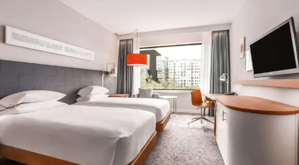 Twin Guest Room at Hilton Rotterdam