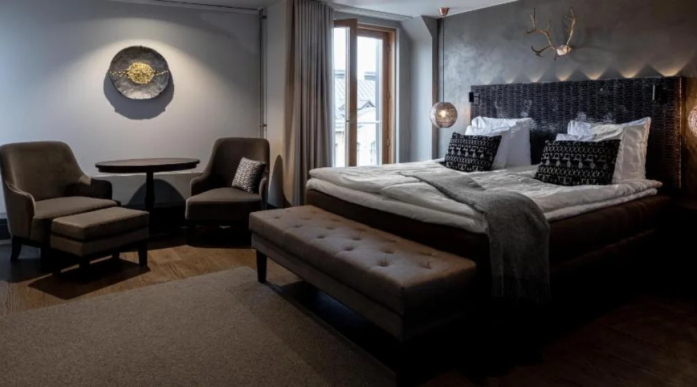 Mystique Deluxe Double - Sauna -  French Balcony at Lapland Hotels Bulevardi