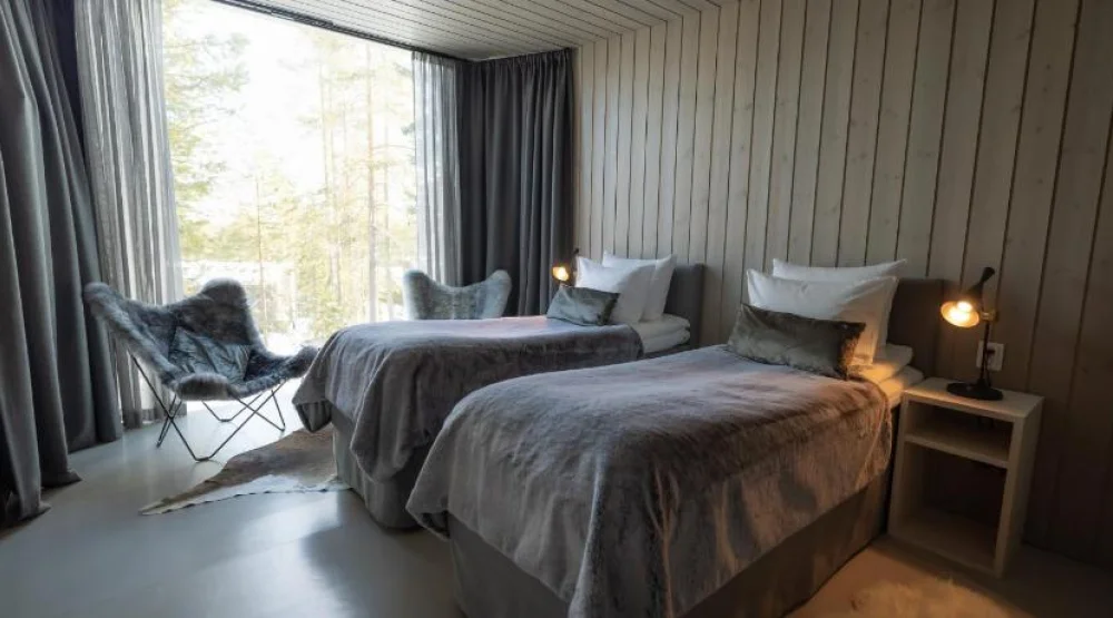 Twin Room with View at Arctic TreeHouse Hotel