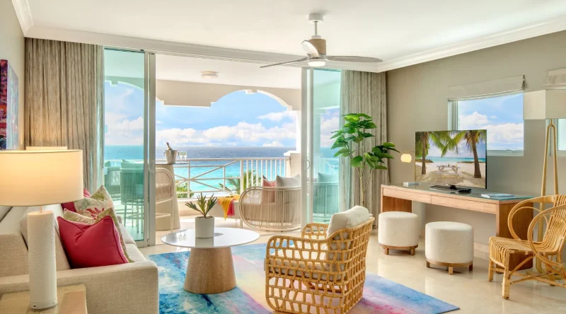 Luxury Concierge Two Bedroom Oceanfront Suite at O2 Beach Club & Spa