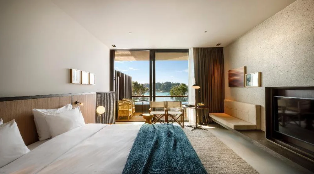 Deluxe Double Room with Sea View at Grand Park Hotel Rovinj By Maistra Collection