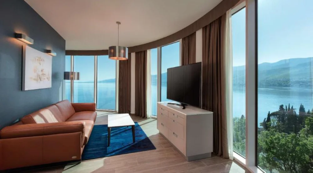 Costabella Suite with Balcony and Sea View at Hilton Rijeka Costabella Beach Resort & Spa