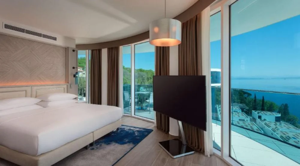 Junior Suite with Balcony and Sea View at Hilton Rijeka Costabella Beach Resort & Spa