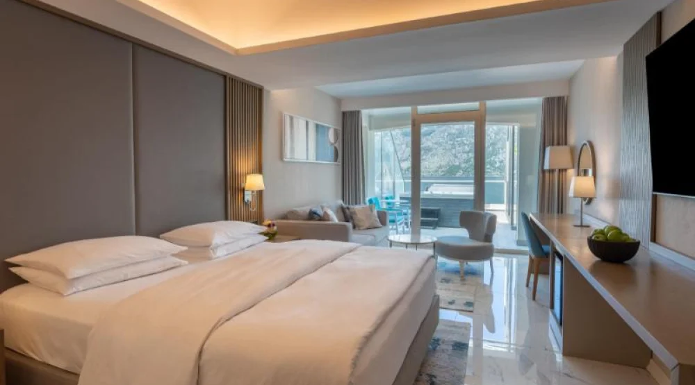 One King Bed Sea View with Hot Tub Premium at Hyatt Regency Kotor Bay Resort