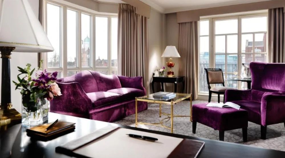 One Bedroom Suite Dining Balcony Sofa Bed at InterContinental Dublin