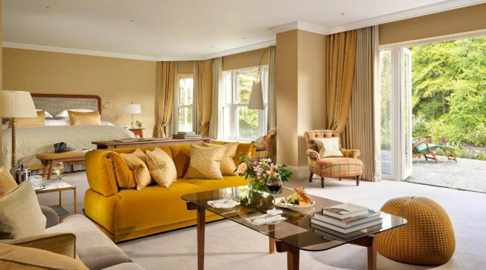 Suite with River View at Sheen Falls Lodge