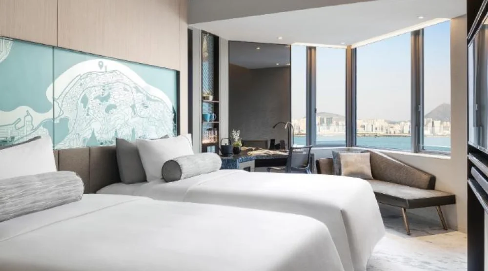 Two Twin Beds, High Floor at Hyatt Centric Victoria Harbour