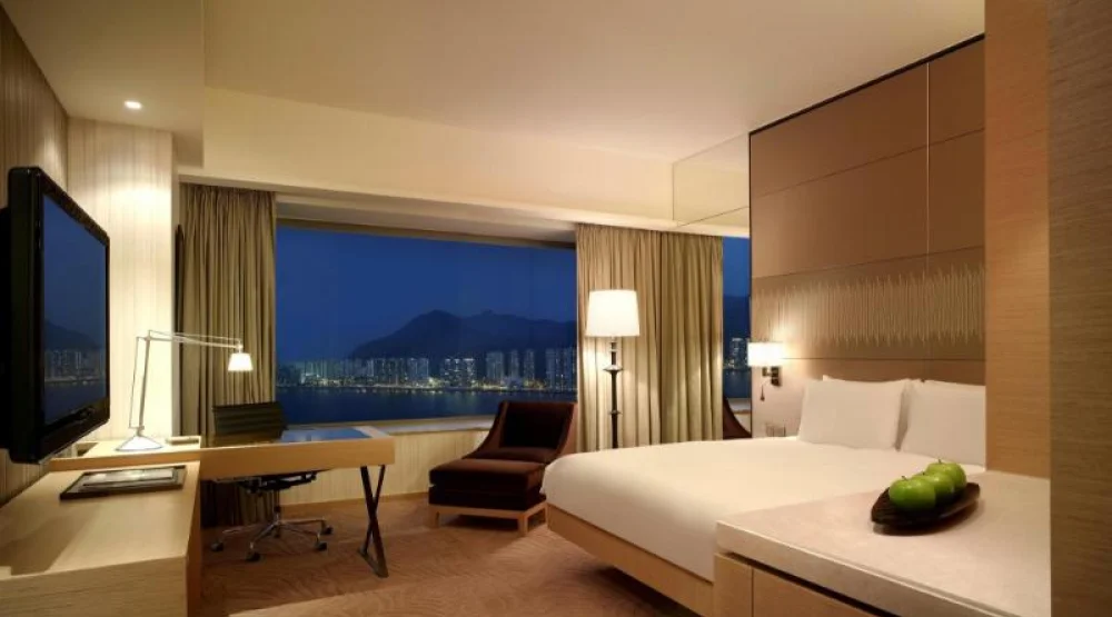 One King Bed Harbour View at Hyatt Regency Hong Kong Sha Tin