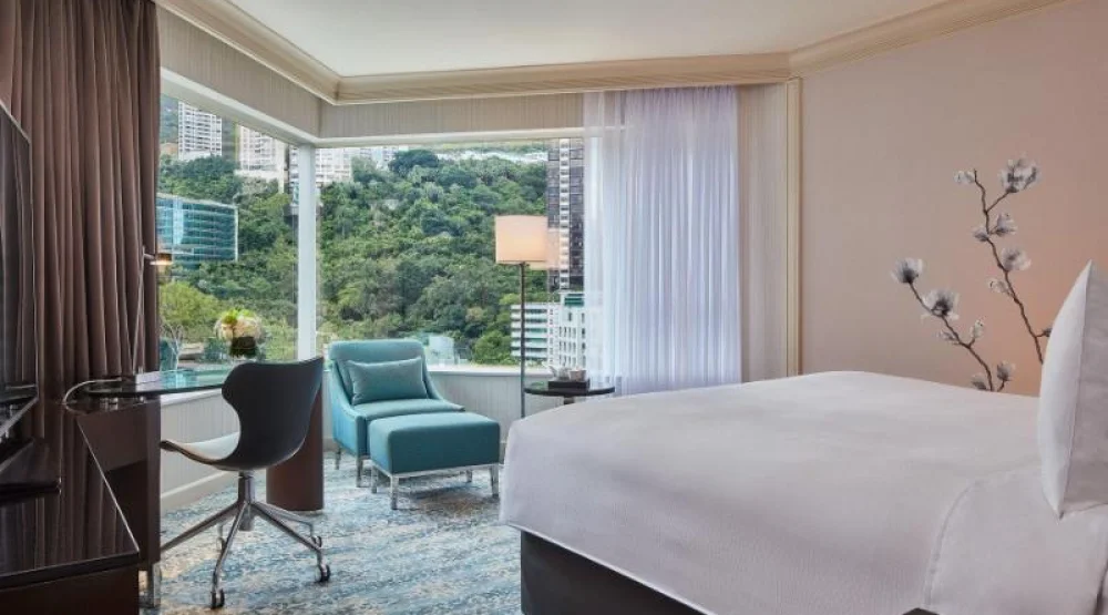 Guest Room, One King at JW Marriott Hotel Hong Kong