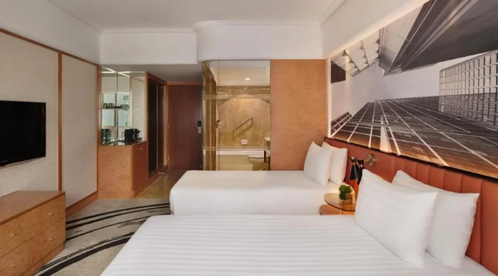 Deluxe Room, Guest Room, Two Twin, City View at The Park Lane Hong Kong Autograph Collection