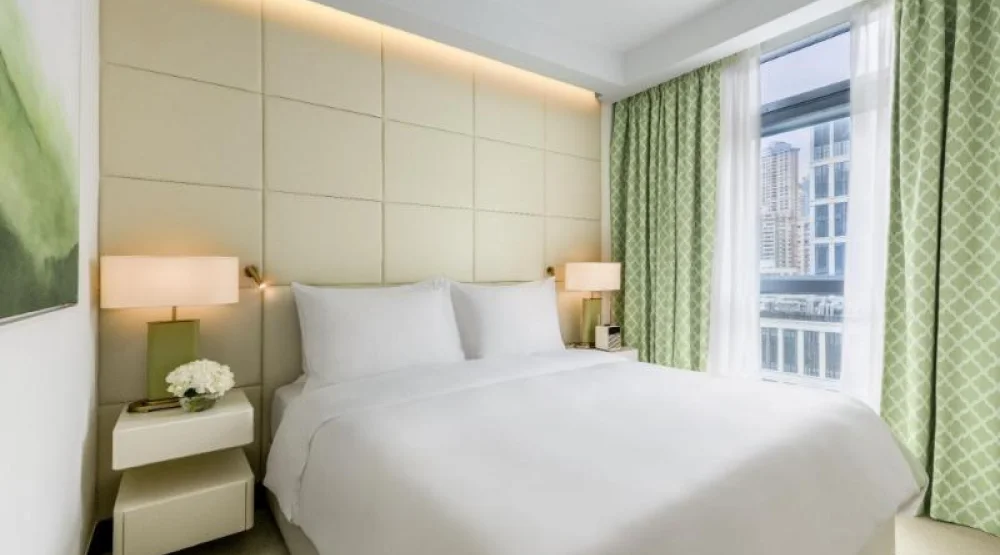 One Bedroom Deluxe Residence with Double Bed at Lanson Place Hotel