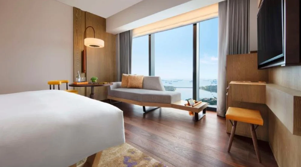 One King Bed with Sea View, Deluxe at Andaz Singapore