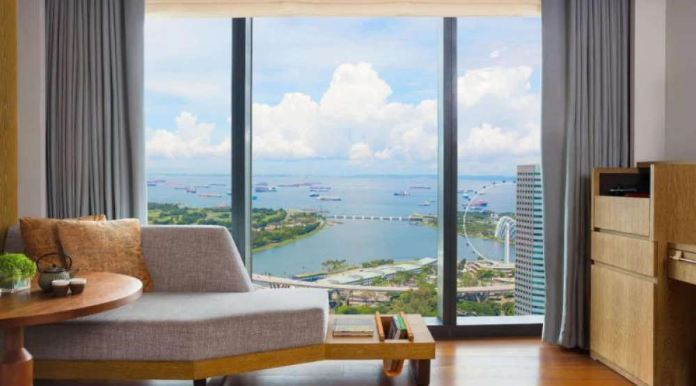 Two Twin Beds with Sea View, Deluxe at Andaz Singapore