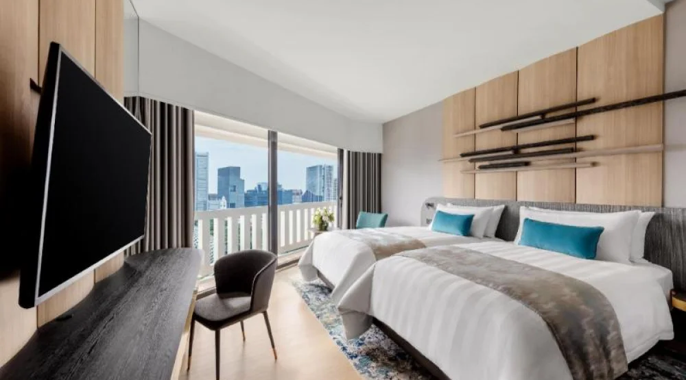 Urban Deluxe Twin Room at Parkroyal Collection Marina Bay Singapore