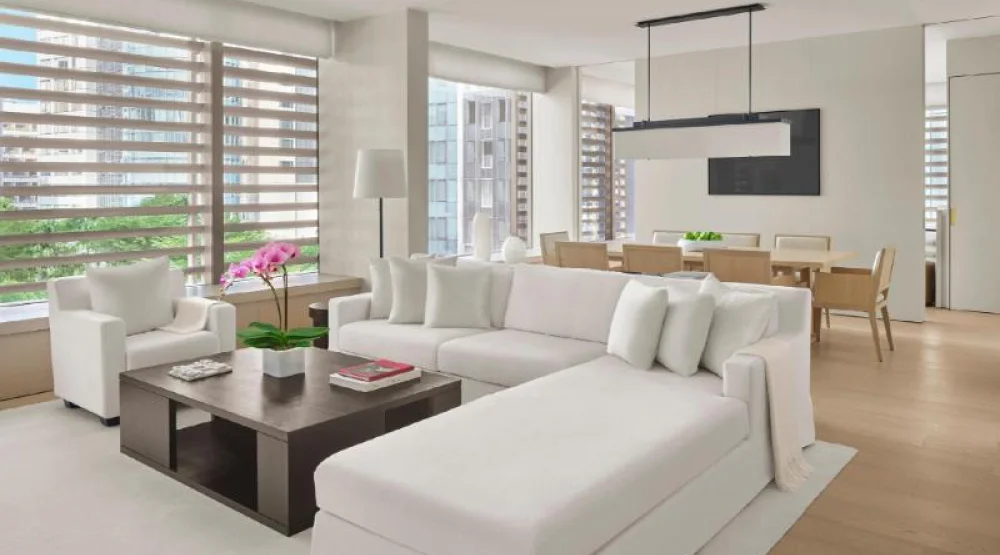 Tanglin Suite, One Bedroom Larger Suite, One King, Corner Room, Upper Floor at The Singapore EDITION