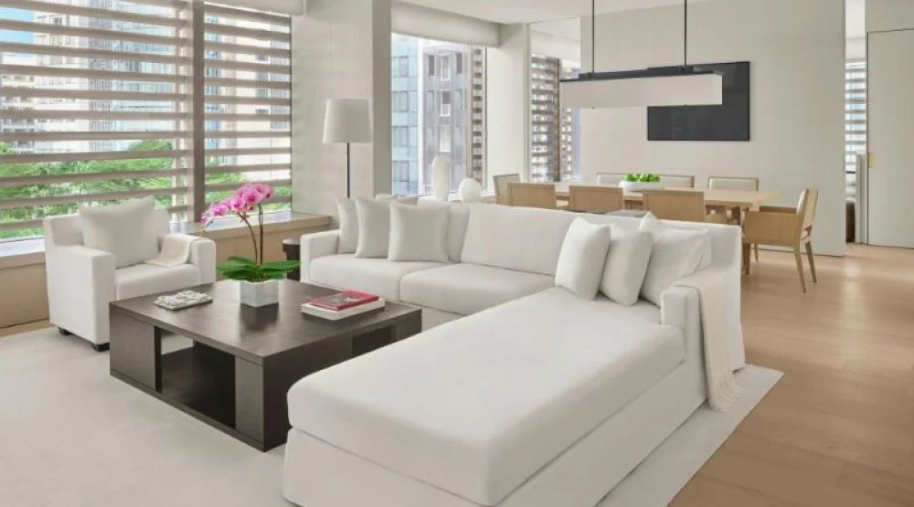 Orchard Suite, One Bedroom Larger Suite, One King, City View, Upper Floor at The Singapore EDITION