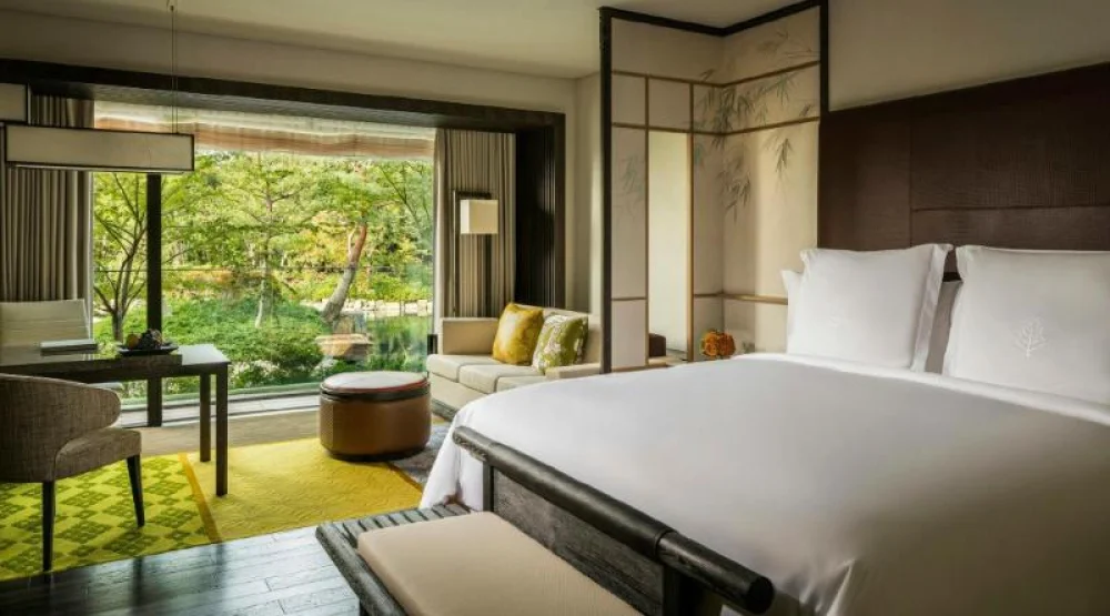 Premier Room Garden View with King Bed at Four Seasons Kyoto