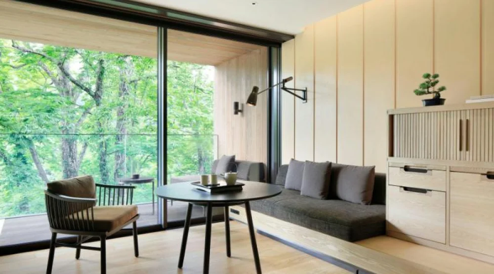 Mount Nantai View, Guest Room, Two Double, Mountain View, Balcony at The Ritz-Carlton Nikko