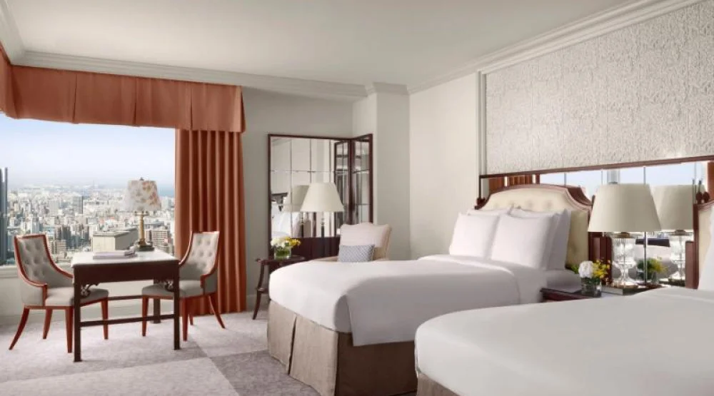 Deluxe, Guest Room, Two Queen, City View, Corner Room at The Ritz-Carlton Osaka
