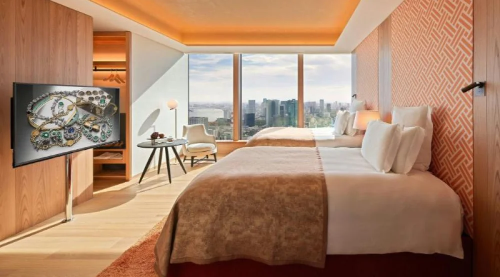 Superior, Guest Room, Two Double, Skyline View at Bvlgari Tokyo
