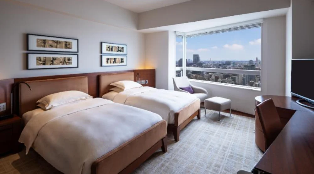 Two Twin Beds, City View at Grand Hyatt Tokyo