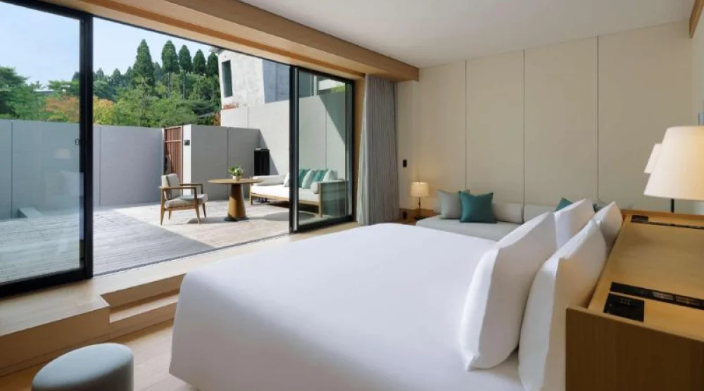 Poolside Terrace Room at ROKU Kyoto LXR Hotels & Resorts