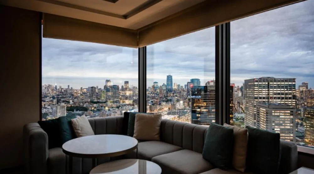 One Bedroom Suite Dining Area Top Floor at The Strings by InterContinental Tokyo