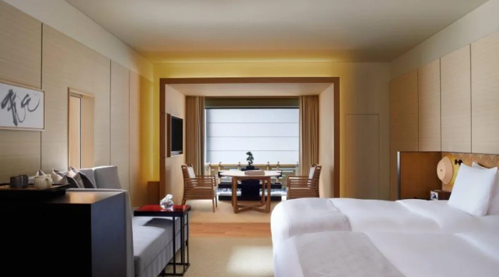 Deluxe Kyoto, Guest Room, Two Double, Courtyard View at The Ritz-Carlton Kyoto