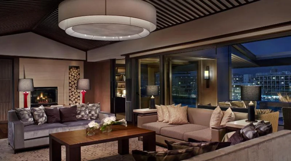 The Ritz-carlton Suite, One Bedroom Presidential Suite, One King, River View, Balcony, Fireplace at The Ritz-Carlton Kyoto