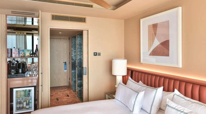 Supreme Double Room with Side Sea View at El Fuerte Marbella