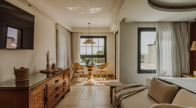 Redlevel Junior Suite Room Frontal Ocean View Whirlpool Bathtub at RedLevel at Gran Melia Palacio de Isora