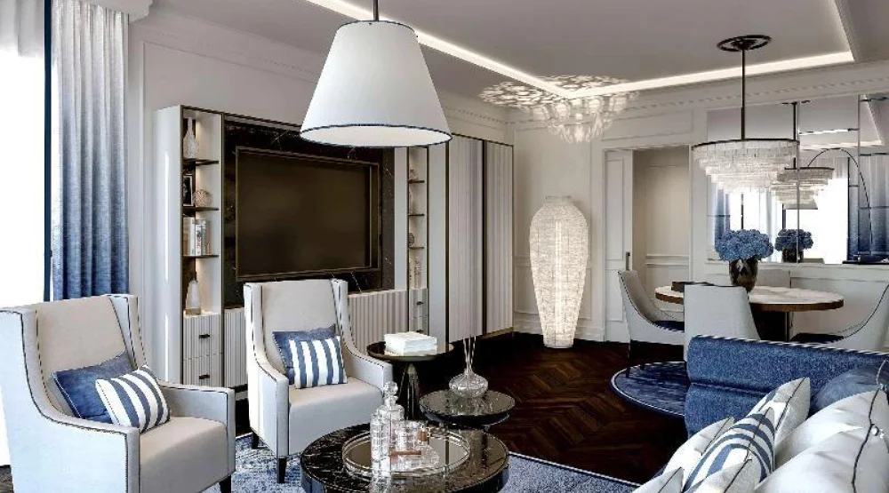 Opera Suite with A Living Room and Terrace at Sofitel Barcelona Skipper