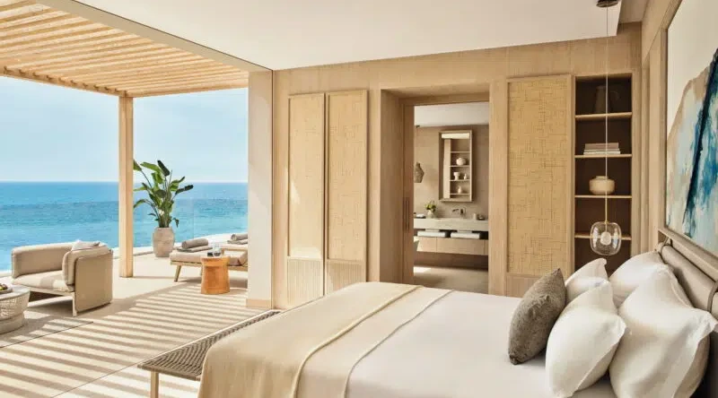 Deluxe Two Bedroom Grand Penthouse Suite with Sea Front View at Ikos Andalusia