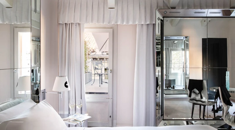 Deluxe Room with Terrace at Palazzina Grassi