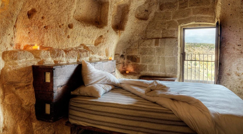 Caves Four & 13 (executive) at Sextantio Le Grotte Della Civita Hotel